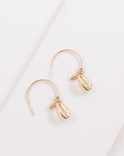14K Gold Dipped Shell Earrings