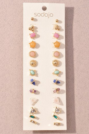 13 Piece Earring Set