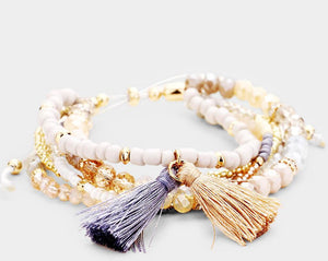 Beaded Tassel Bracelet