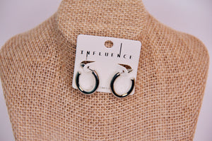 Oval Hoop Earrings