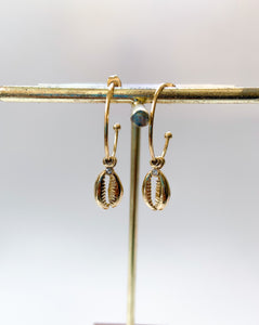 14K Gold Dipped Shell Earrings